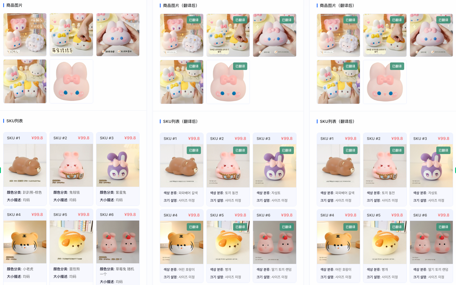 批量翻译案例二：商品主图与 SKU 图批量翻译